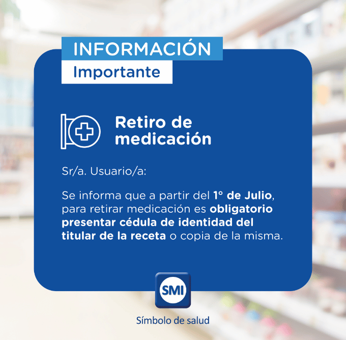 Información Importante - Retiro de Medicación